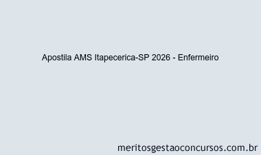 Apostila Concurso AMS Itapecerica-SP 2026 - Enfermeiro