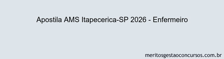 Apostila Concurso AMS Itapecerica-SP 2026 - Enfermeiro