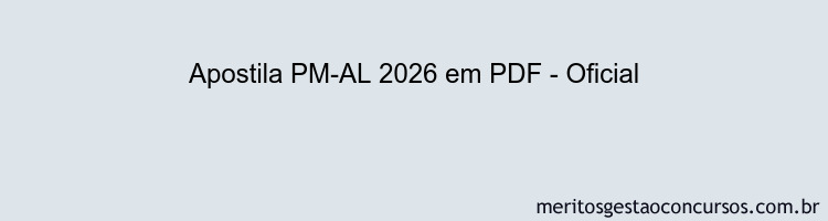 Apostila Concurso PM-AL 2026 - Oficial