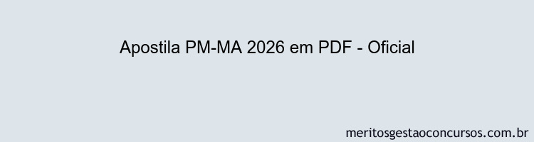 Apostila Concurso PM-MA 2026 - Oficial