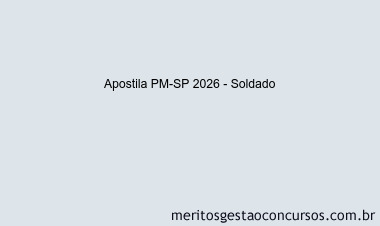 Apostila Concurso PM-SP 2026 - Soldado