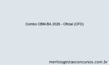 Combo CBM-BA 2026 - Oficial (CFO)