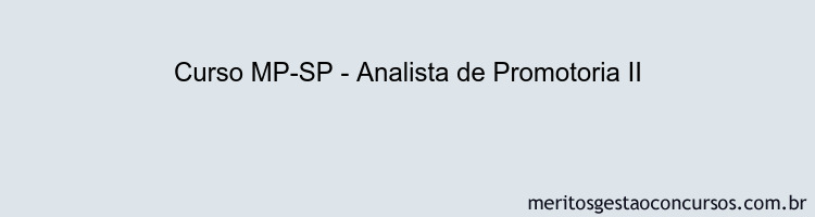 Curso MP-SP - Analista de Promotoria II