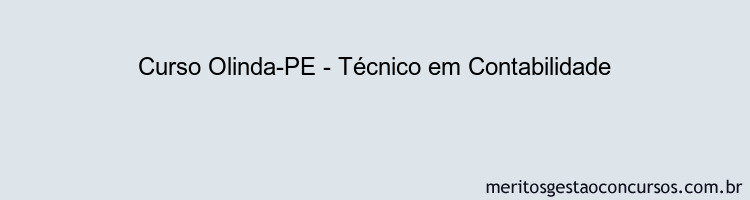 Curso Olinda-PE - Técnico em Contabilidade