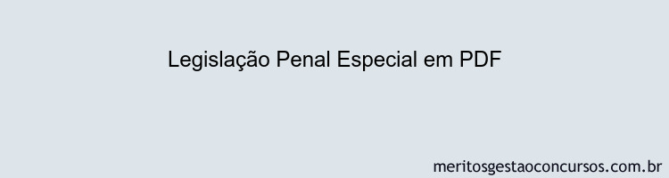 Legislação Penal Especial